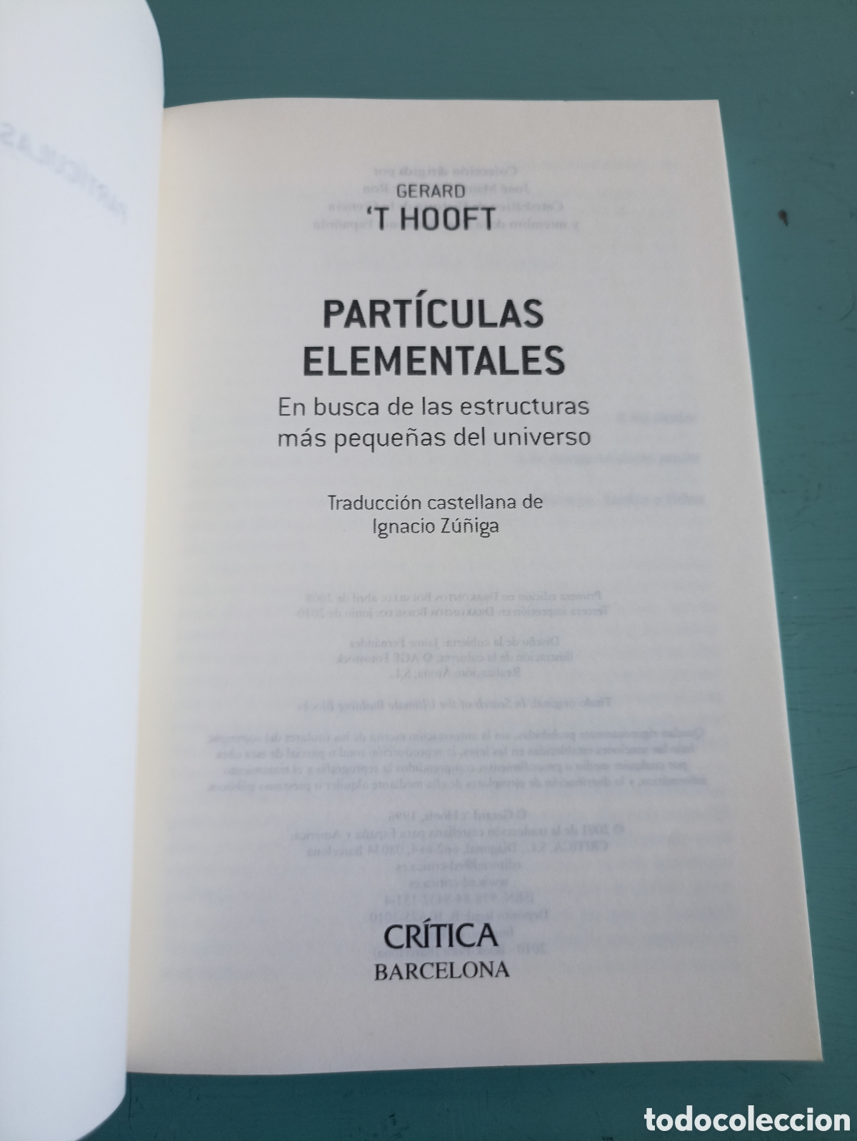 Libros de segunda mano de ciencias: Part&iacute;culas elementales. Gerardt Hooft. Barcelona 2010 - Foto 6