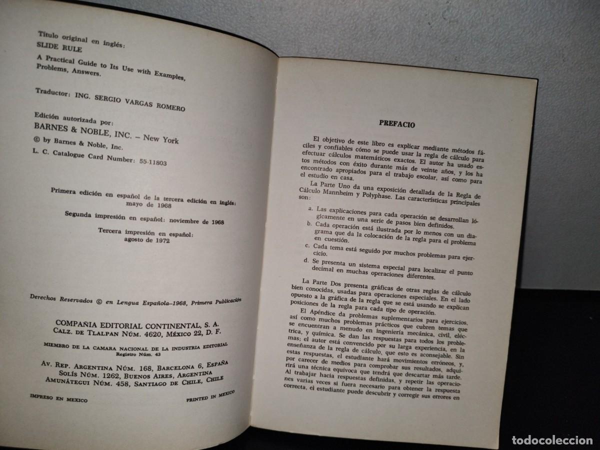 Libros de segunda mano de ciencias: 76- LA REGLA DE C&Aacute;LCULO - CALVIN C. BISHOP - Foto 5