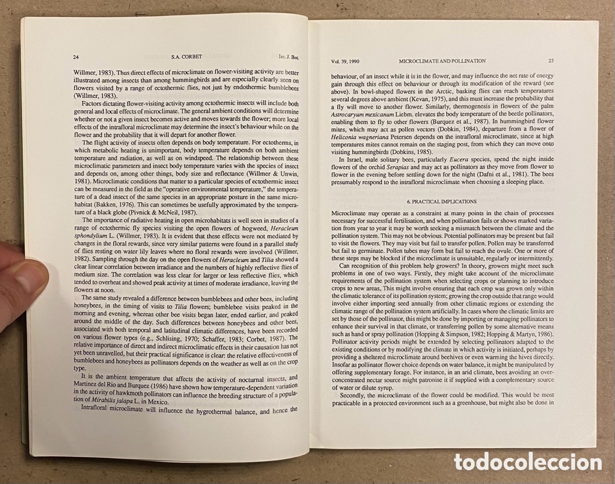 Libros de segunda mano: ADVANCES IN POLLINATION ECOLOGY. EDITED BY A. DAFNI AND D. EISIKOWITCH. - Foto 3