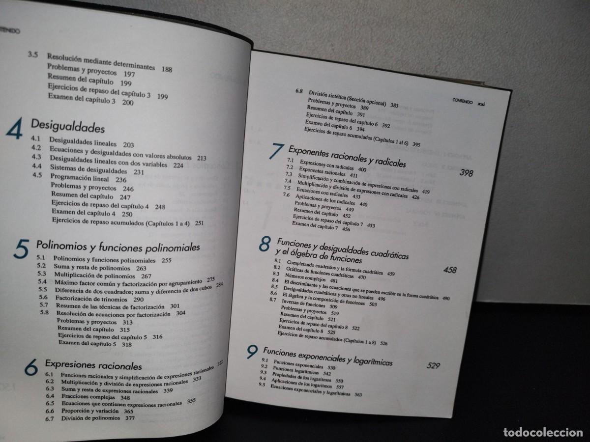 Libros de segunda mano de ciencias: 194- &Aacute;LGEBRA INTERMEDIA - R. DAVID GUSTAFSON - Foto 10