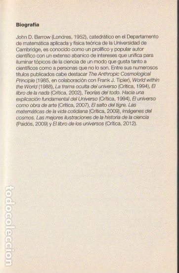 Libros de segunda mano: Las constantes de la naturaleza / John D. Barrow - Foto 2