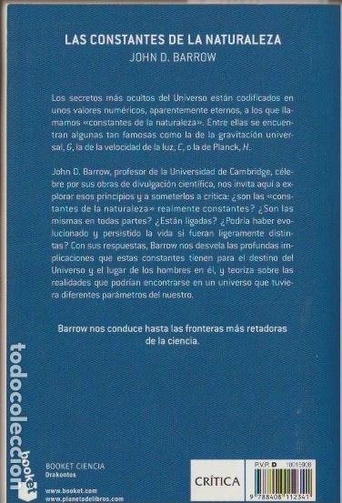 Libros de segunda mano: Las constantes de la naturaleza / John D. Barrow - Foto 6