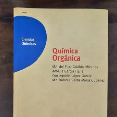 Libros de segunda mano de Ciencias: QUÍMICA ORGÁNICA. VV AA. CIENCIAS QUÍMICAS, UNED. 2000