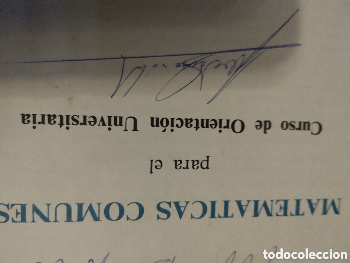 Libros de segunda mano de ciencias: MATEM&Aacute;TICAS CURSO COM&Uacute;N/COU-SM- 1972- - Foto 2