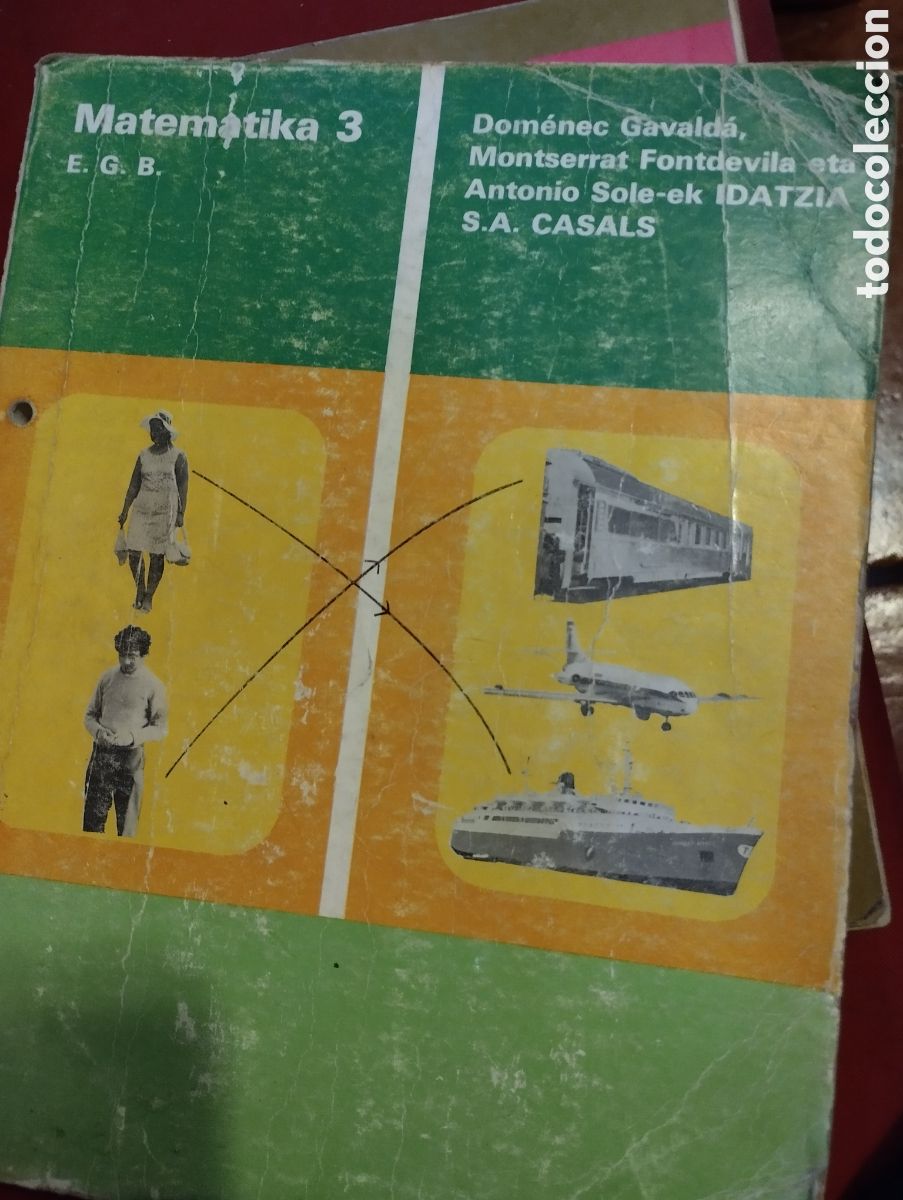 Libros de segunda mano de ciencias: MATEM&Aacute;TIKA 3&deg; EGB .S.A. CASALS . IDIOMA EUSKERA,VASCO - Foto 1