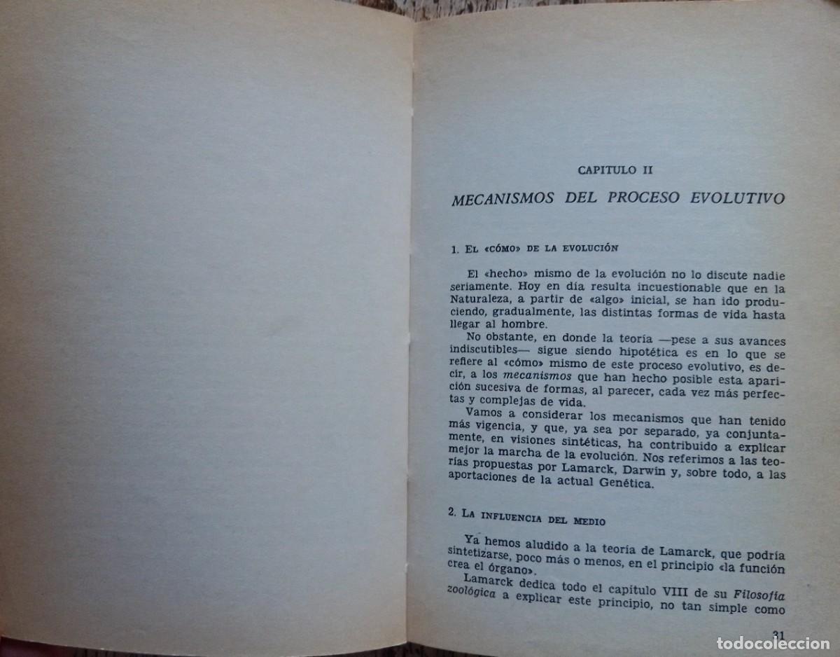 Libros de segunda mano: &iquest;Qu&eacute; es la evoluci&oacute;n? J. M&ordf; Benavente - Foto 2