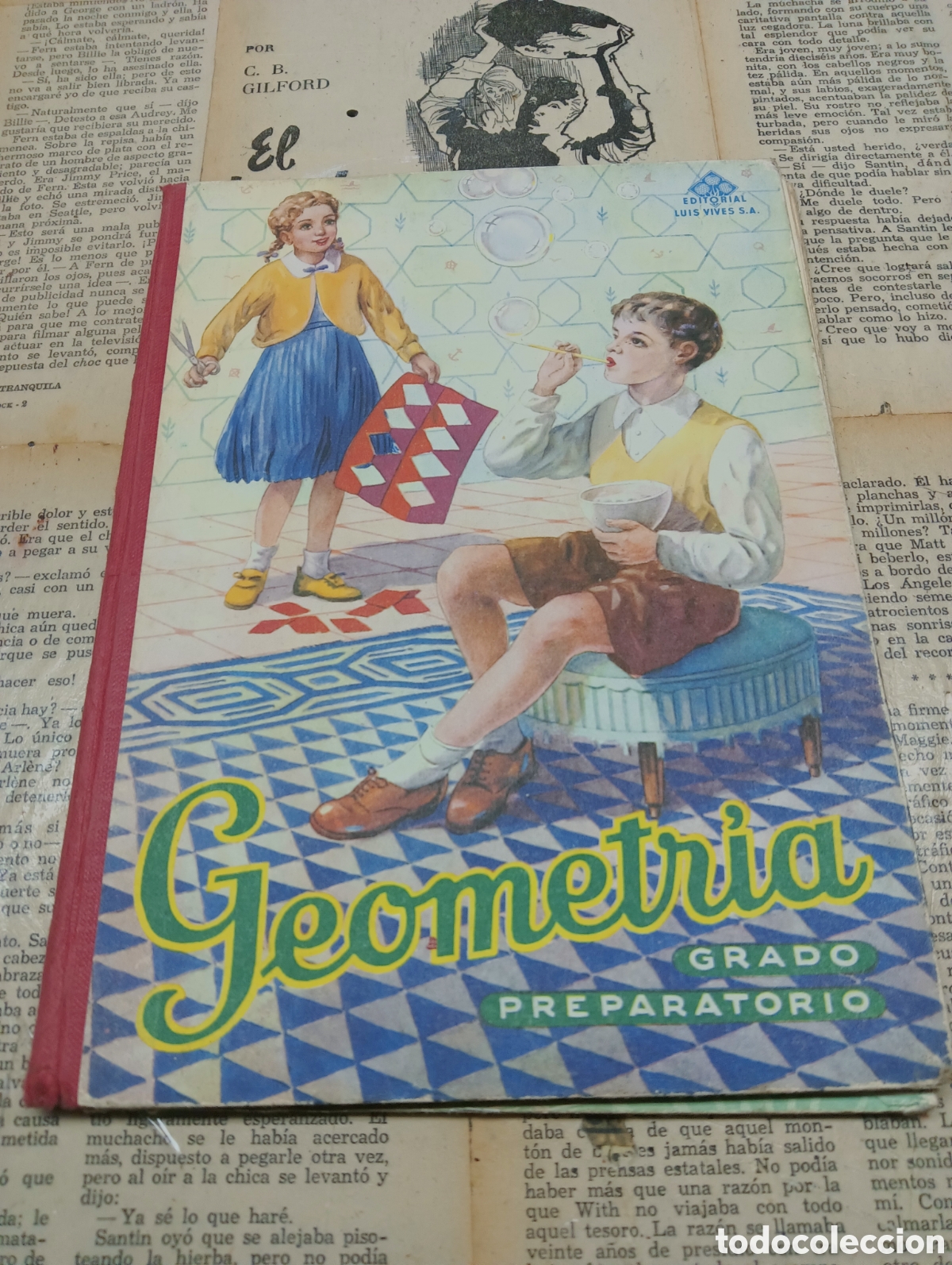 Libros de segunda mano de ciencias: Geometr&iacute;a. Grado Preparatorio. - Foto 1