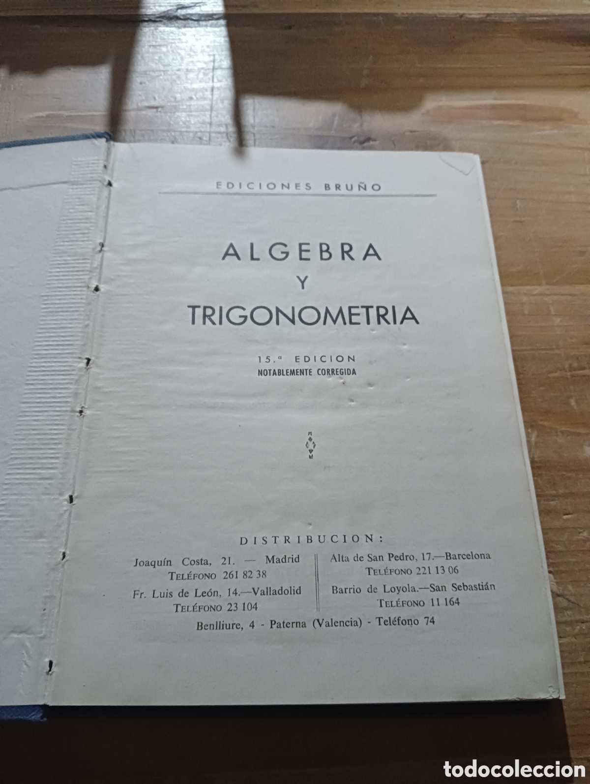 Libros de segunda mano de ciencias: &Aacute;lgebra y trigonometr&iacute;a. Ediciones Bruno - Foto 3