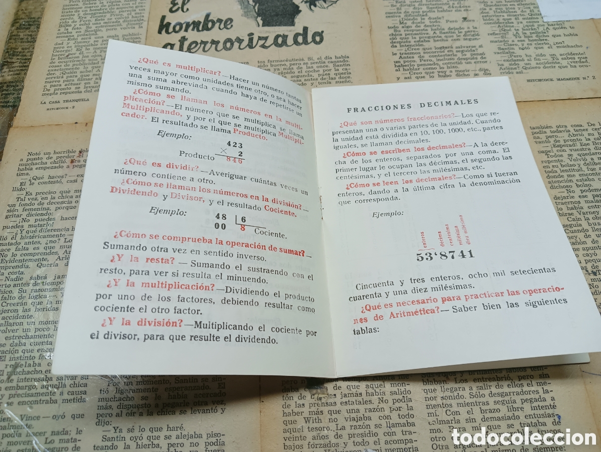 Libros de segunda mano de ciencias: Nociones y tablas de Aritm&eacute;tica. - Foto 3