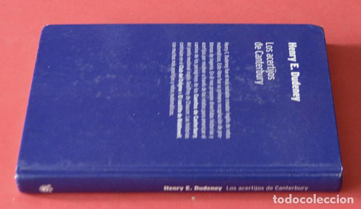 Libros de segunda mano de ciencias: LOS ACERTIJOS DE CANTERBURY - HENRY E. DUDENEY - ED. RBA - Foto 2
