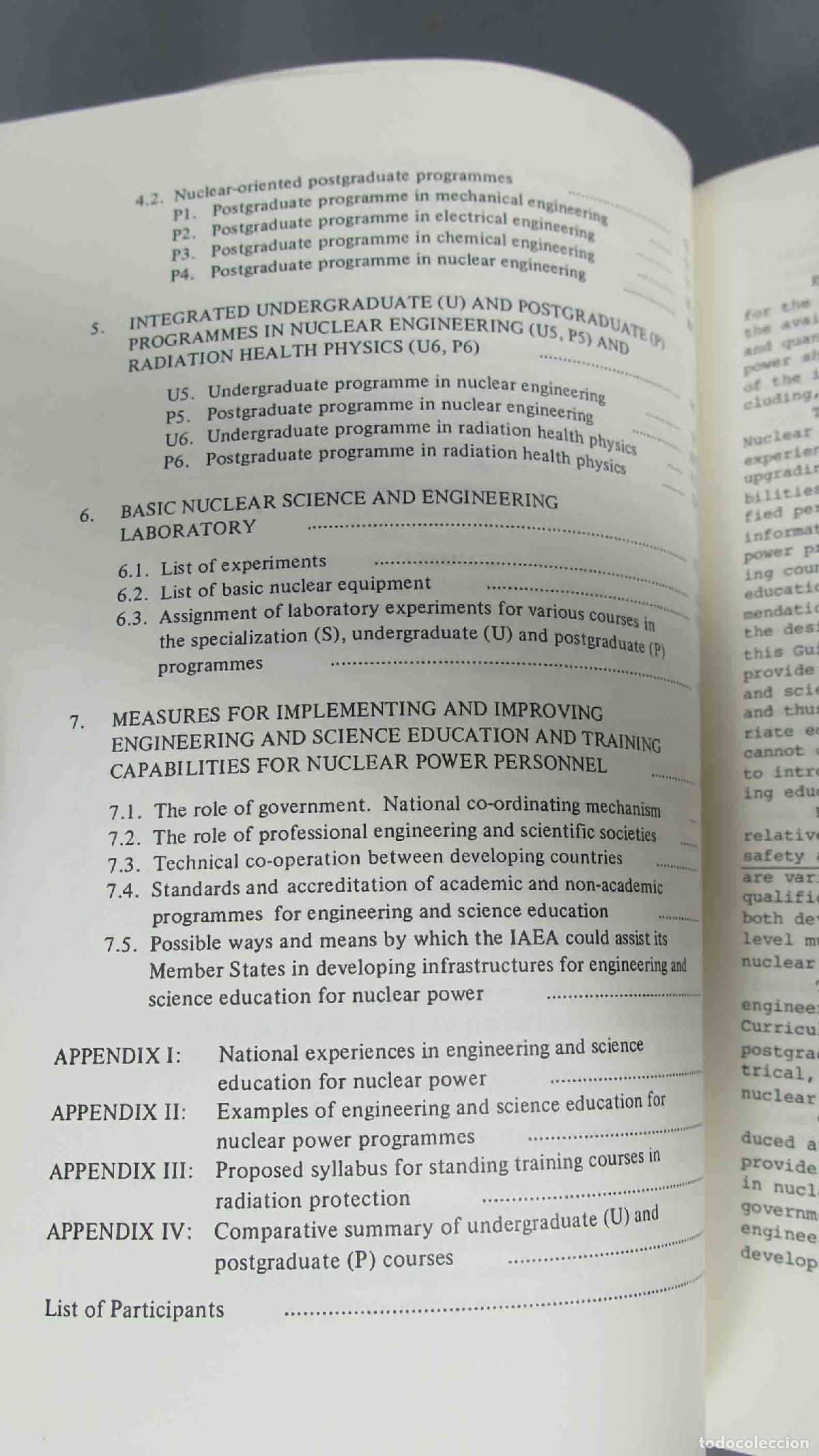Libros de segunda mano de ciencias: ENGINEERING AND SCIENCE EDUCATION FOR NUCLEAR POWER. A GUIDEBOOK - Foto 3