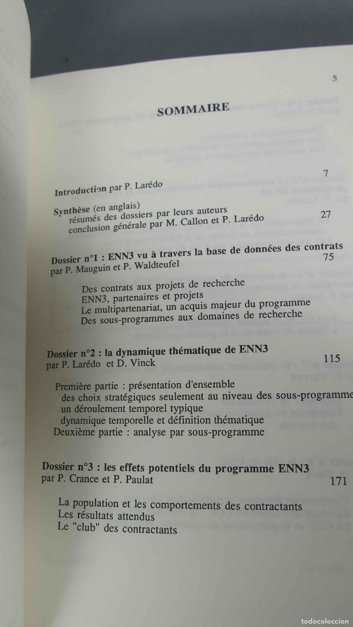 Libros de segunda mano de ciencias: EVALUATION DES PROGRAMMES PUBLICS DE RECHERCHE. LE CAS DU PROGRAMME COMMUNAUTAIRE ENERGIE NON-NUCLEA - Foto 2