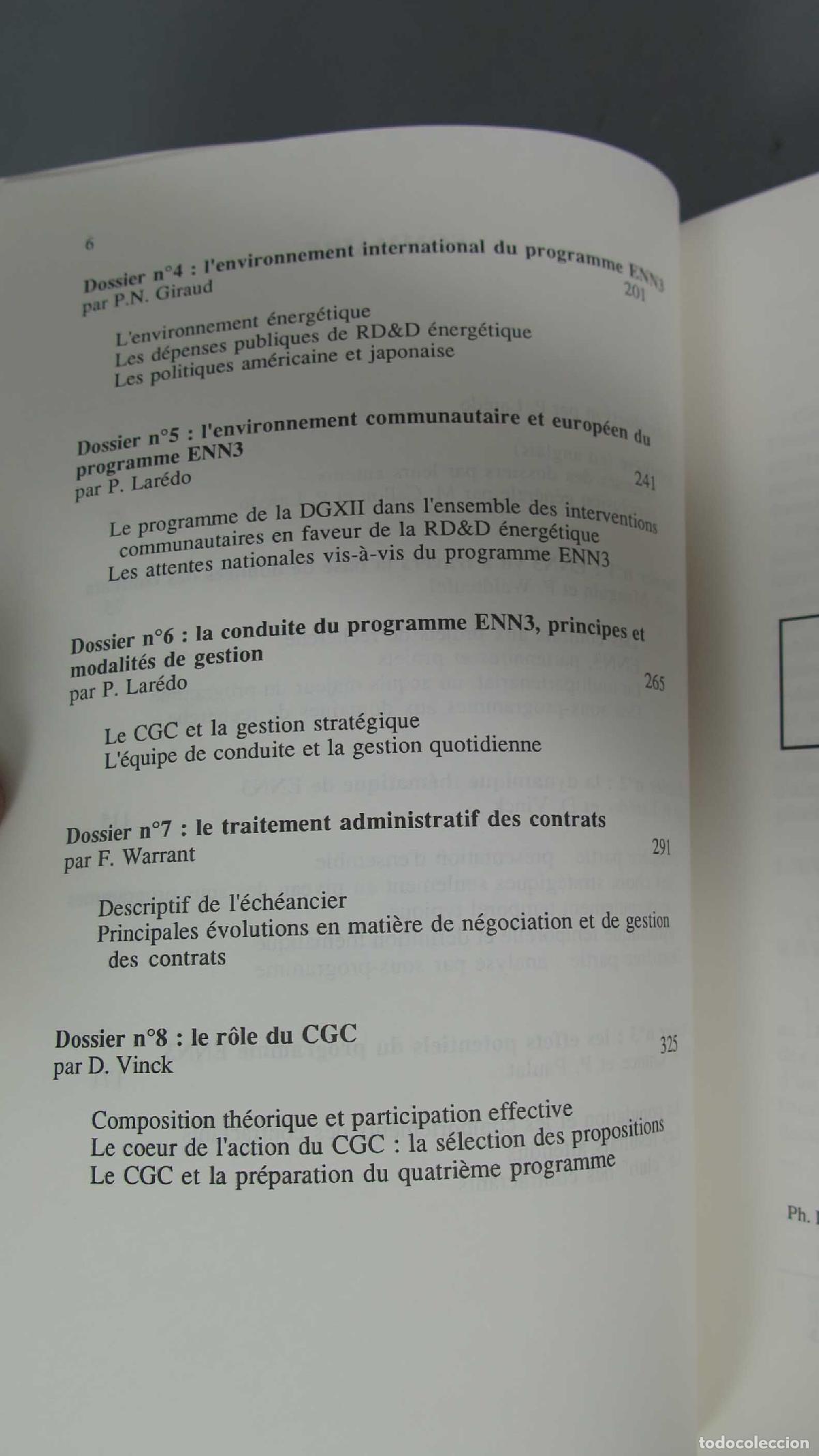 Libros de segunda mano de ciencias: EVALUATION DES PROGRAMMES PUBLICS DE RECHERCHE. LE CAS DU PROGRAMME COMMUNAUTAIRE ENERGIE NON-NUCLEA - Foto 3