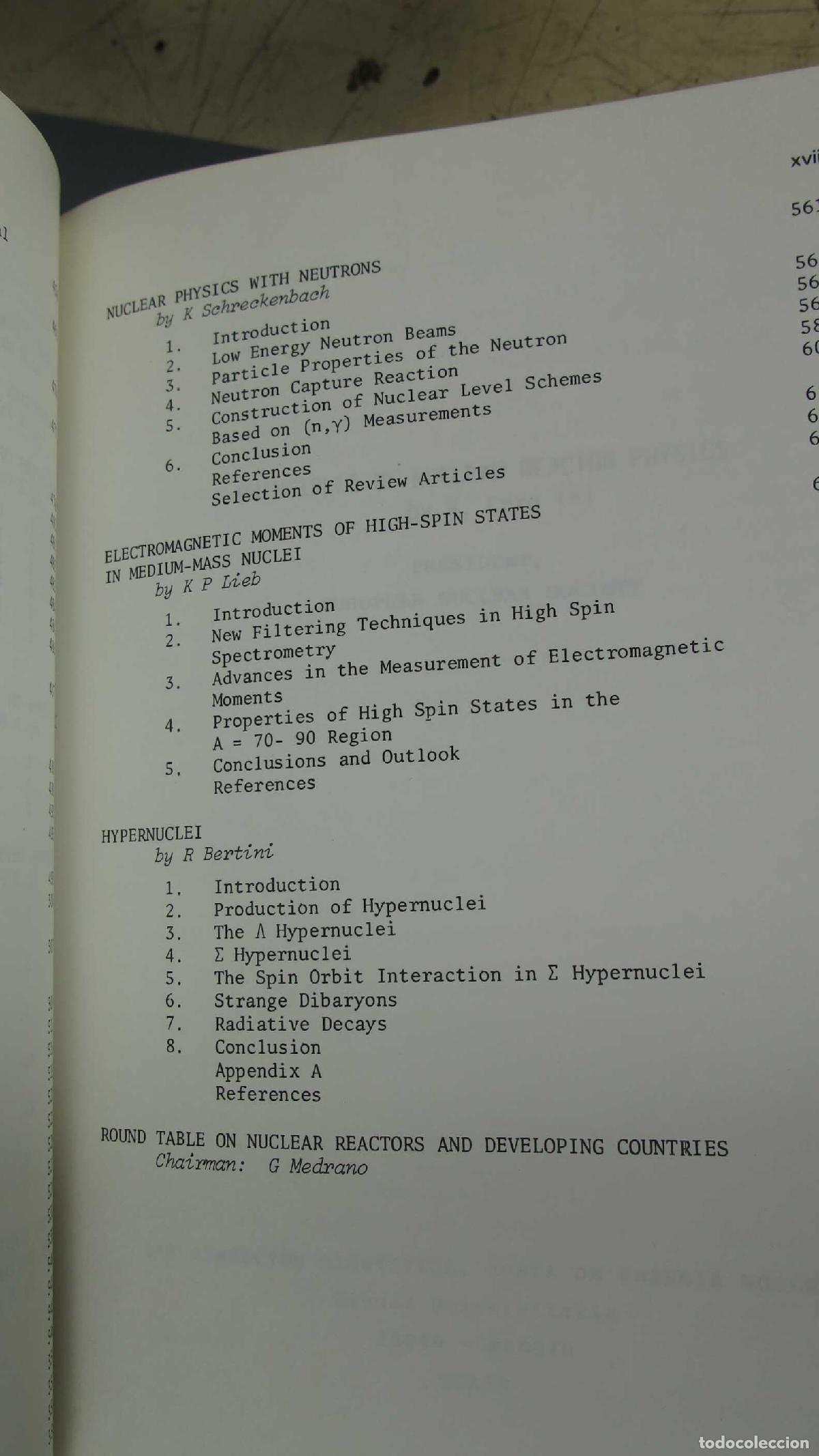 Libros de segunda mano de ciencias: Reactor Physics for Developing Countries and Nuclear Spectroscopy Research. MEDRANO - Foto 4
