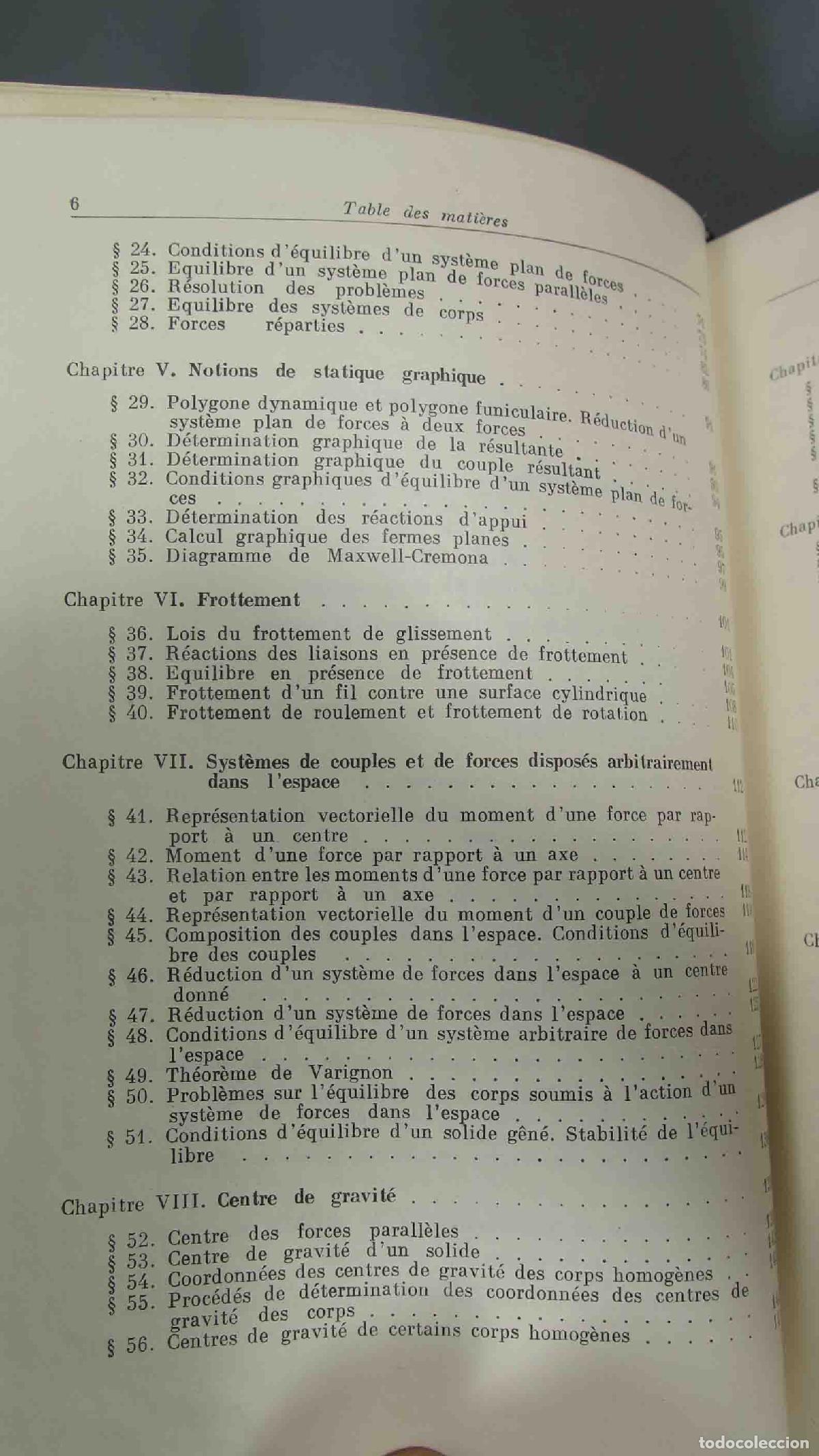 Libros de segunda mano de ciencias: El&eacute;ments de m&eacute;canique rationnelle. TARG - Foto 3