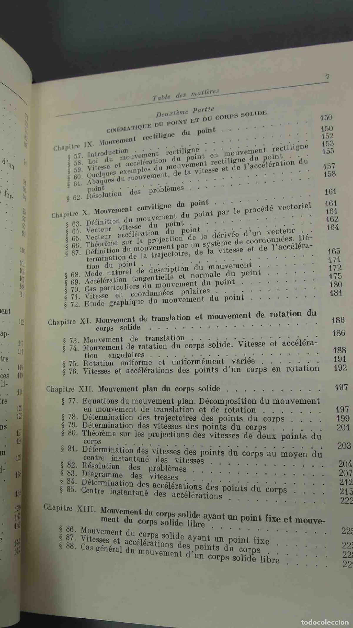 Libros de segunda mano de ciencias: El&eacute;ments de m&eacute;canique rationnelle. TARG - Foto 4