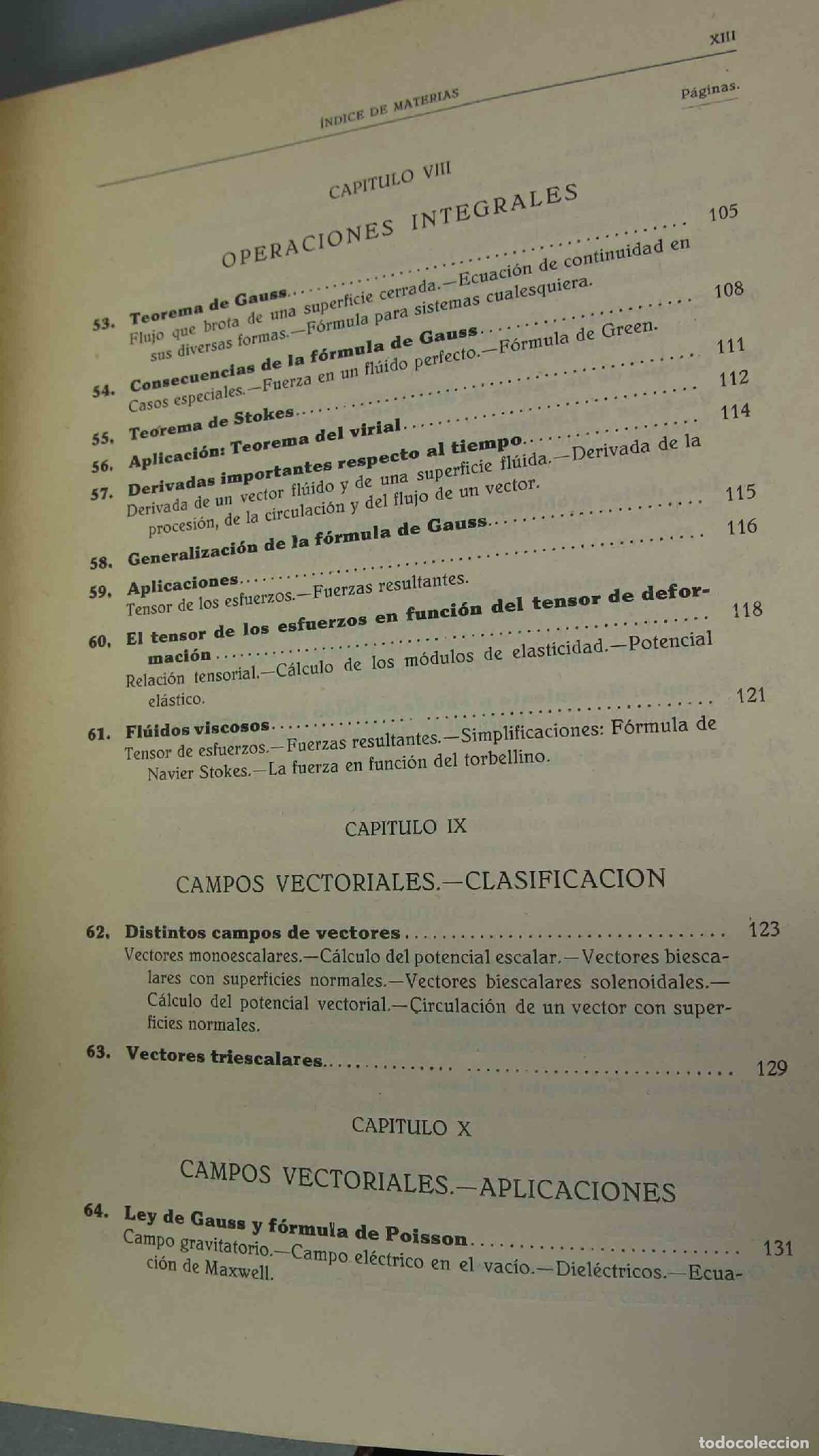 Libros de segunda mano de ciencias: Los tensores cartesianos rectangulares. Francisco Moran - Foto 6