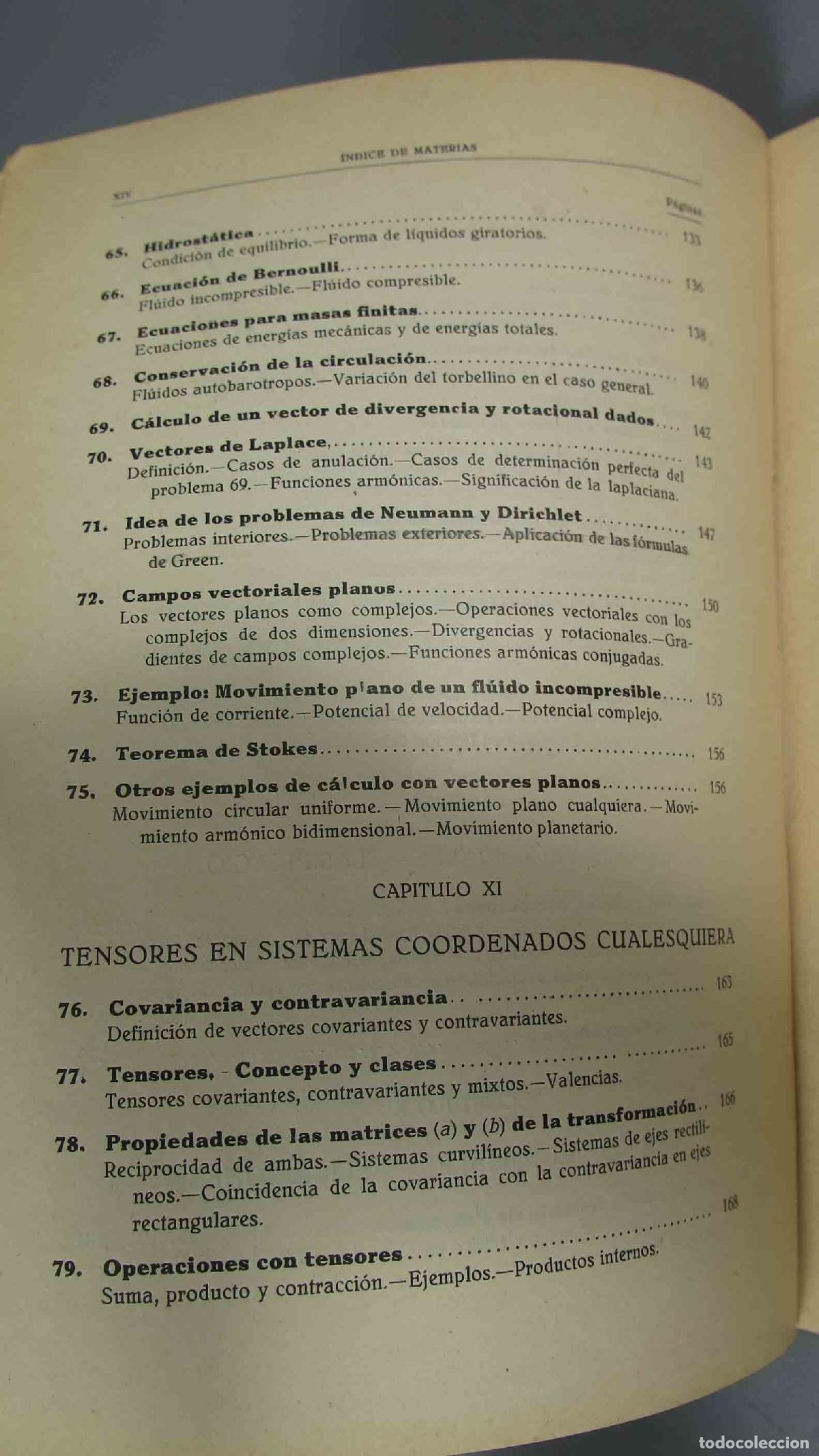 Libros de segunda mano de ciencias: Los tensores cartesianos rectangulares. Francisco Moran - Foto 7