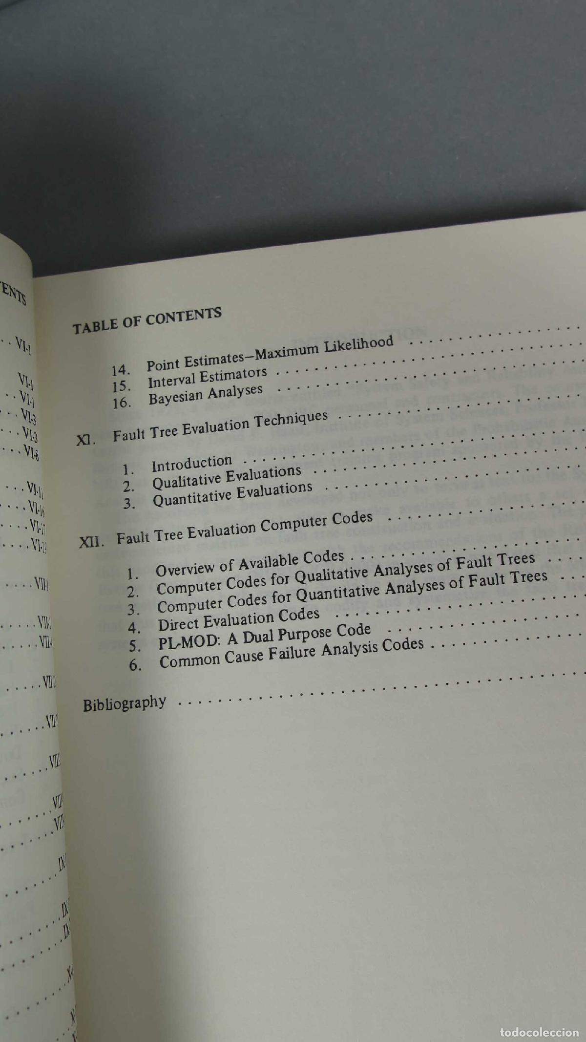 Libros de segunda mano de ciencias: Fault Tree Handbook. U. S. Nuclear Regulatory Commission. 1981 - Foto 4