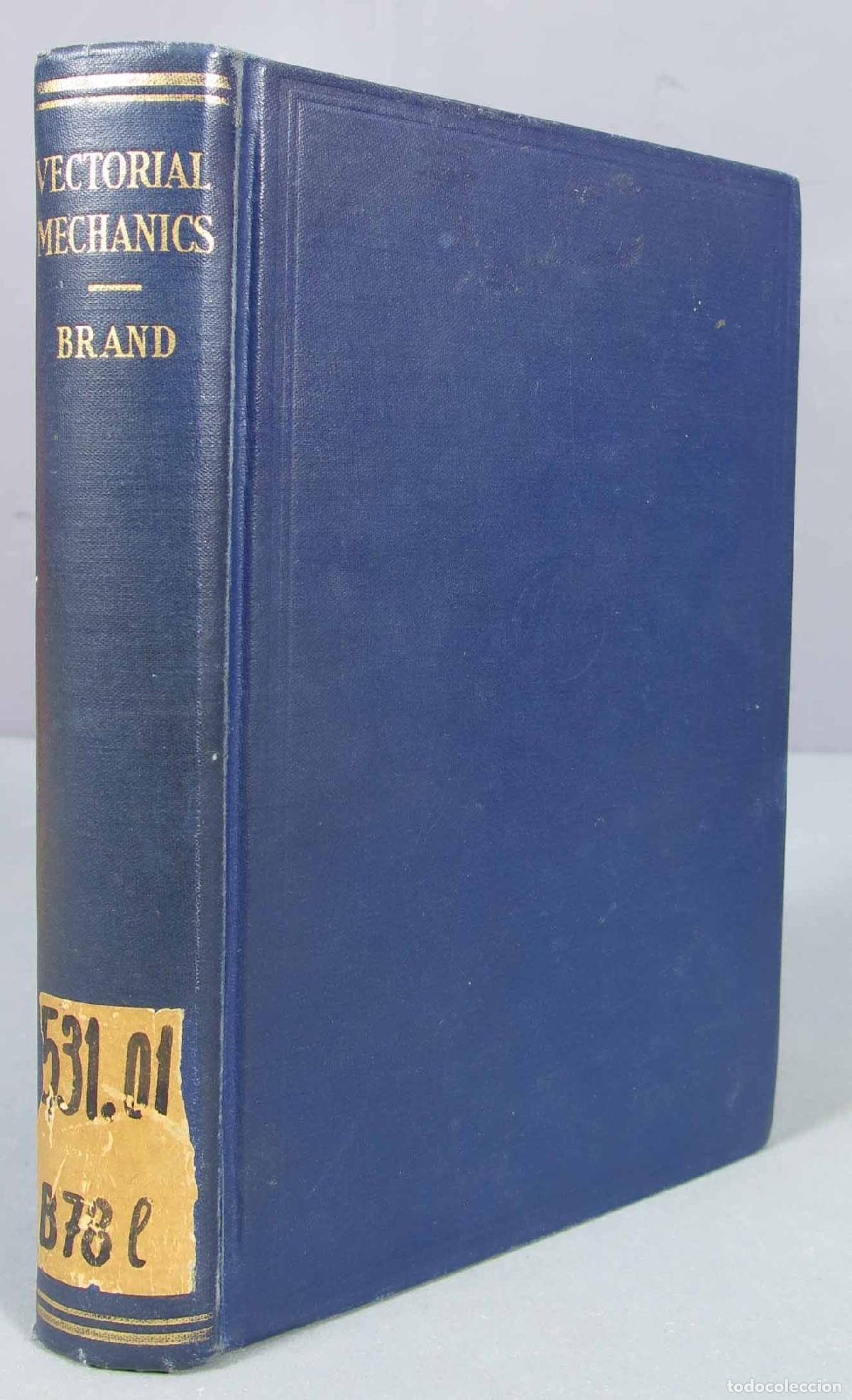 Libros de segunda mano de ciencias: Vectorial Mechanics. Louis. 1946 - Foto 1