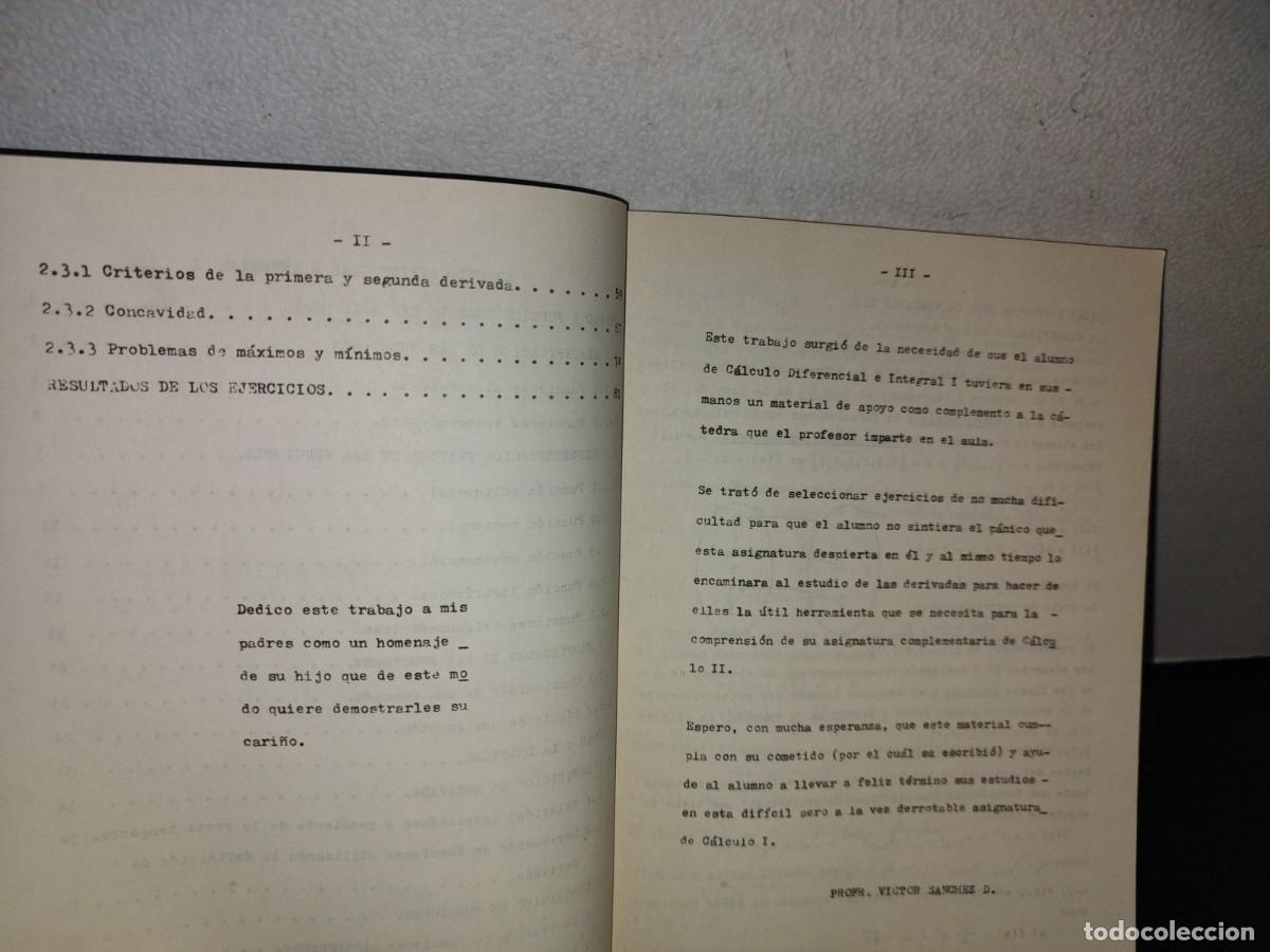 Libros de segunda mano de ciencias: 77- C&Aacute;LCULO DIFERENCIAL E INTEGRAL I - V&Iacute;CTOR S&Aacute;NCHEZ D. - Foto 5