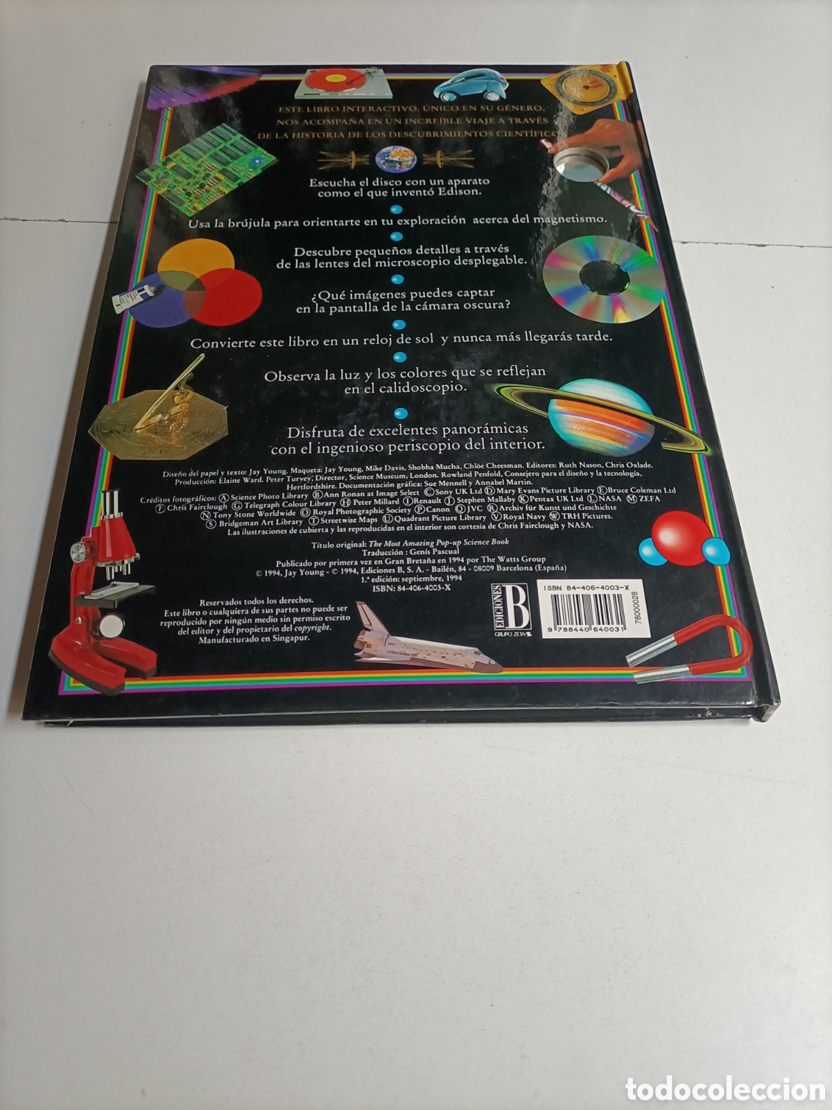 Libros de segunda mano de ciencias: El m&aacute;s prodigioso libro de la ciencia . Contiene relieve troquelado - Foto 6