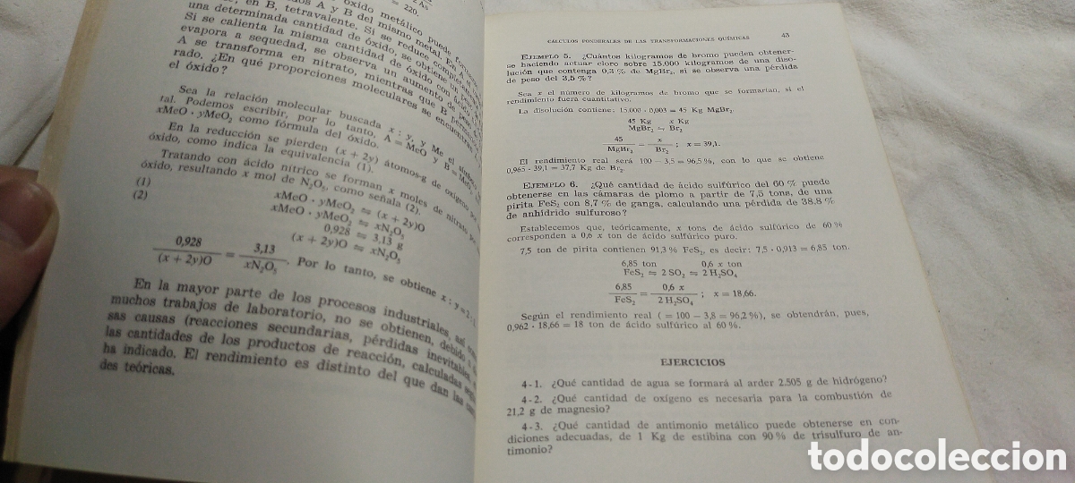 Libros de segunda mano de ciencias: Tratado de estequiometr&iacute;a. Matem&aacute;ticas. Nylen - Foto 3