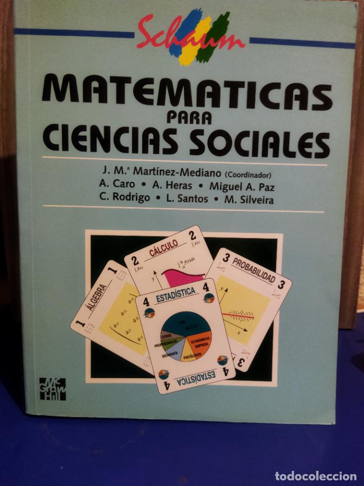 Libros de segunda mano de ciencias: Matem&aacute;ticas para ciencias sociales - Foto 1