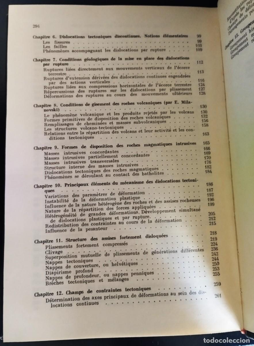 Libros de segunda mano: G&eacute;ologie Structurale de V. B&eacute;loussov - Foto 5