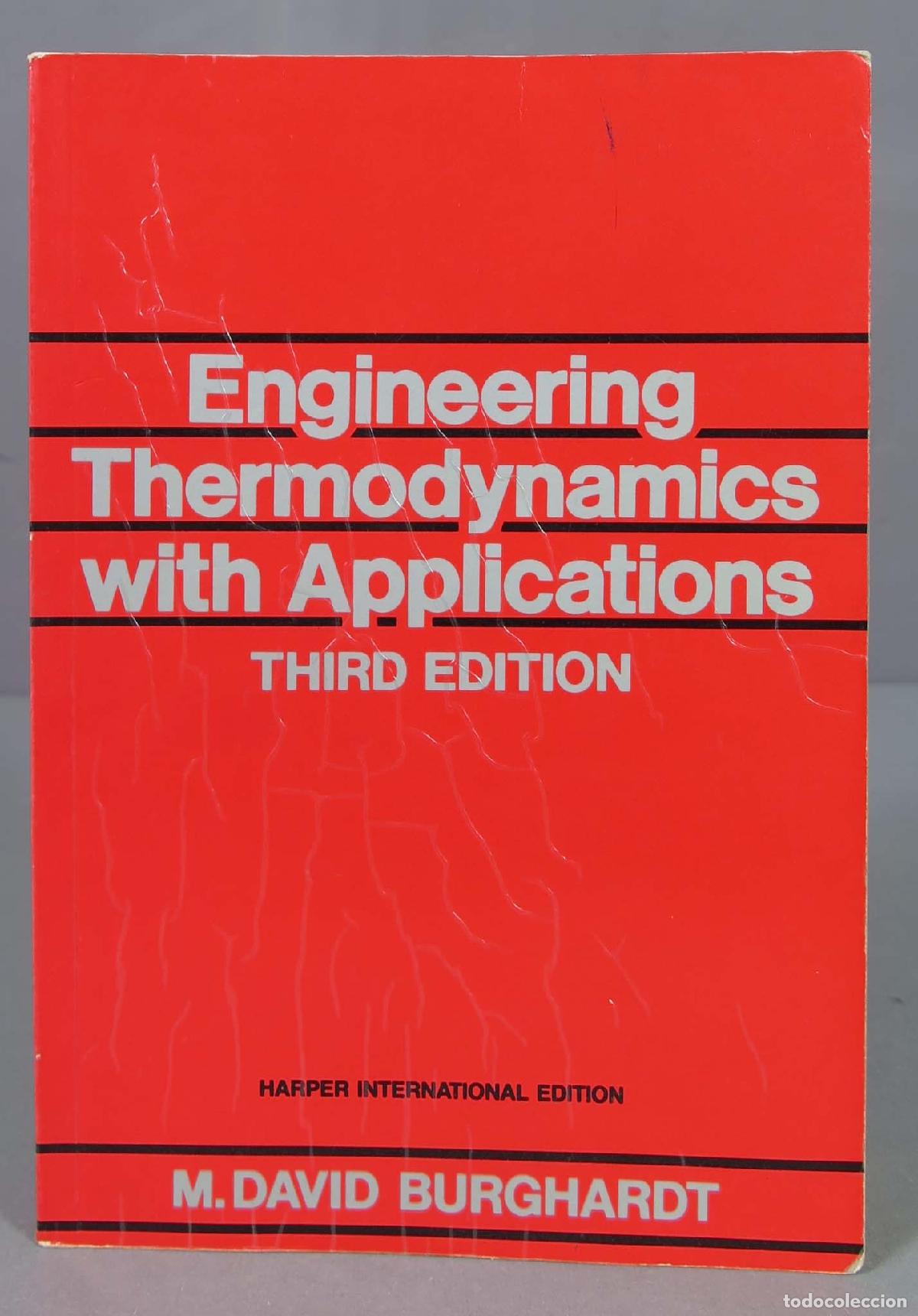 Libros de segunda mano de ciencias: Engineering Thermodynamics with Applications. Burghardt - Foto 1