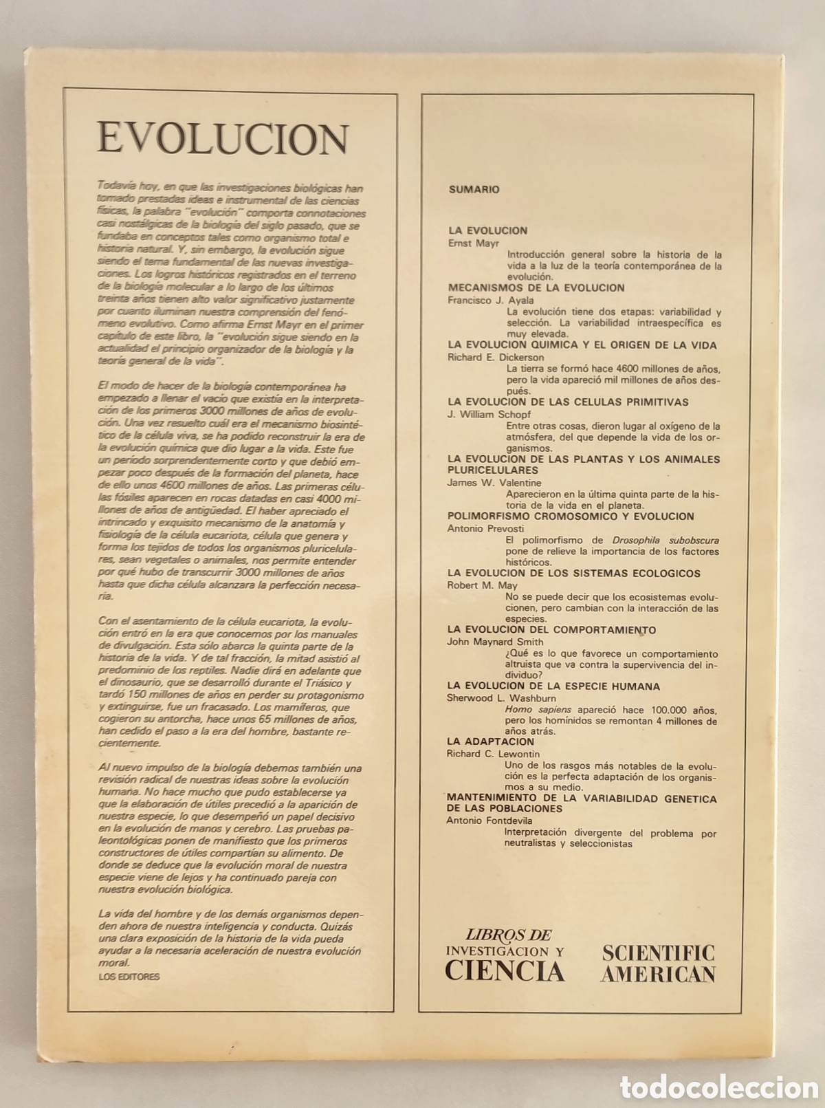 Libros de segunda mano: Libros de investigaci&oacute;n y Ciencia. Evoluci&oacute;n. - Foto 3