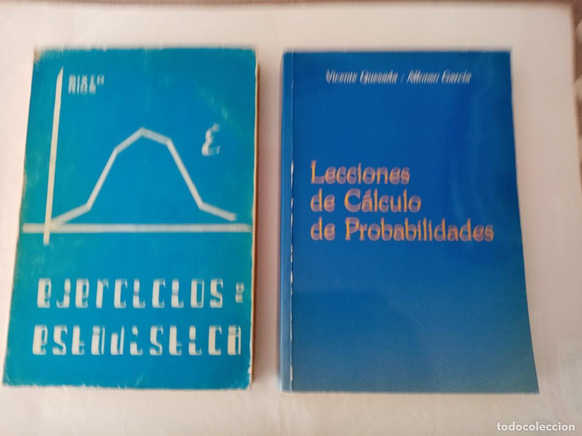 Libros de segunda mano de ciencias: EJERCICIOS DE ESTAD&Iacute;STICA / LECCIONES DE C&Aacute;LCULO DE PROBABILIDADES - Foto 1