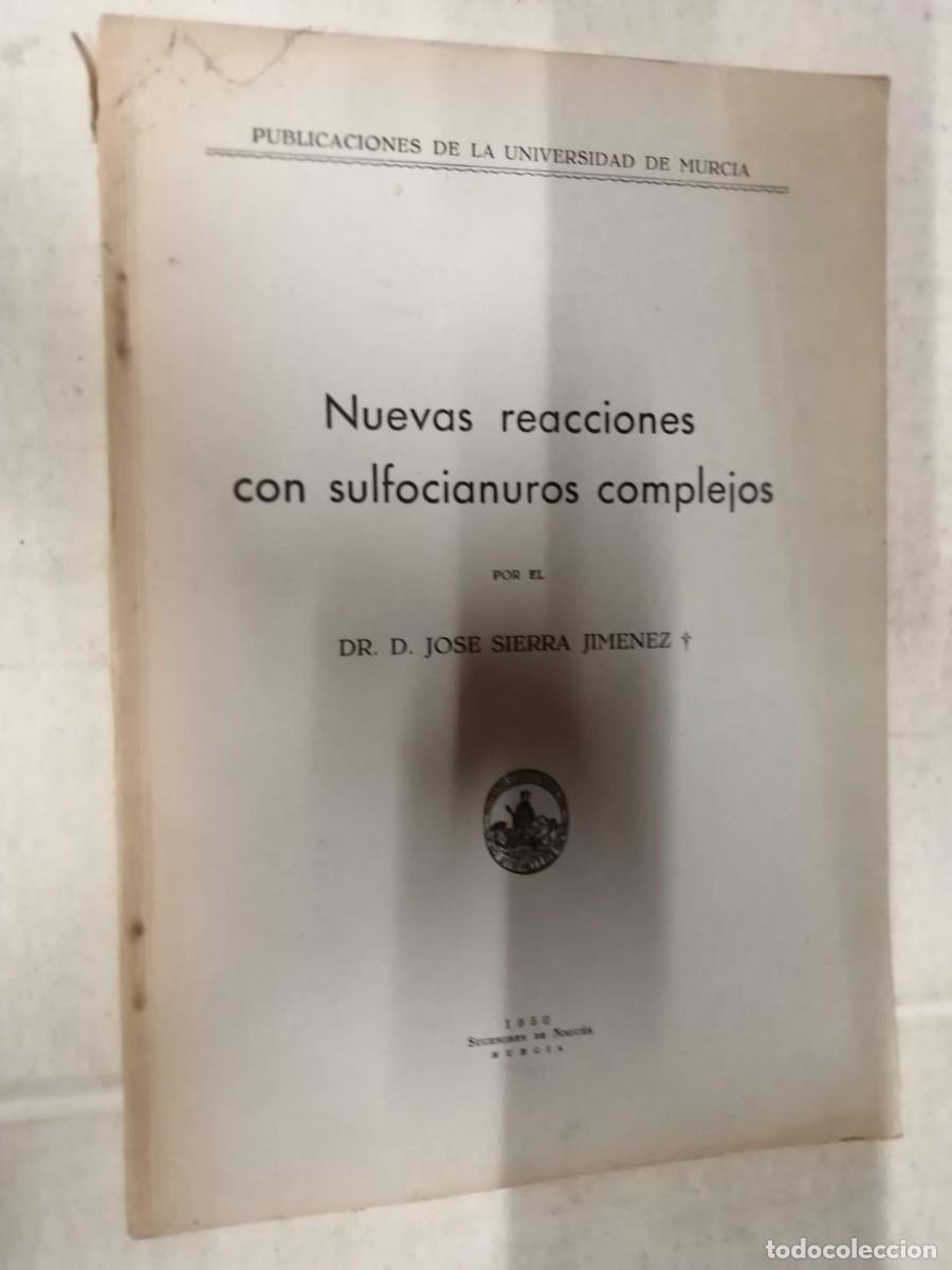 Libros de segunda mano de ciencias: NUEVAS REACCIONES CON SULFOCIANUROS COMPLEJOS - Foto 1
