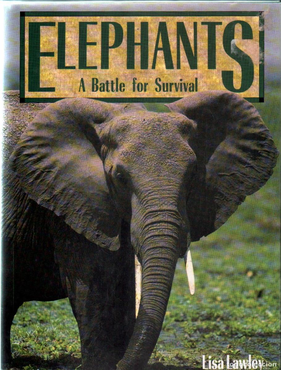 Second hand books: ELEPHANTS A BATTLE FOR SURVIVAL. LAWLEY, LISA. A-ANIMAL-202
