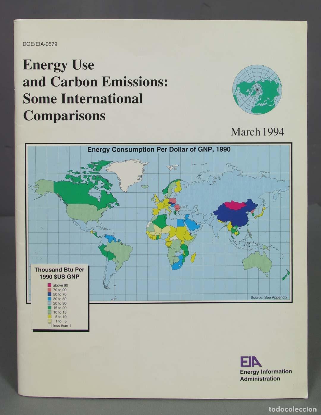 Libros de segunda mano de ciencias: ENERGY USE AND CARBON EMISSIONS. SOME INTERNATIONAL COMPARISONS. 1994 - Foto 1