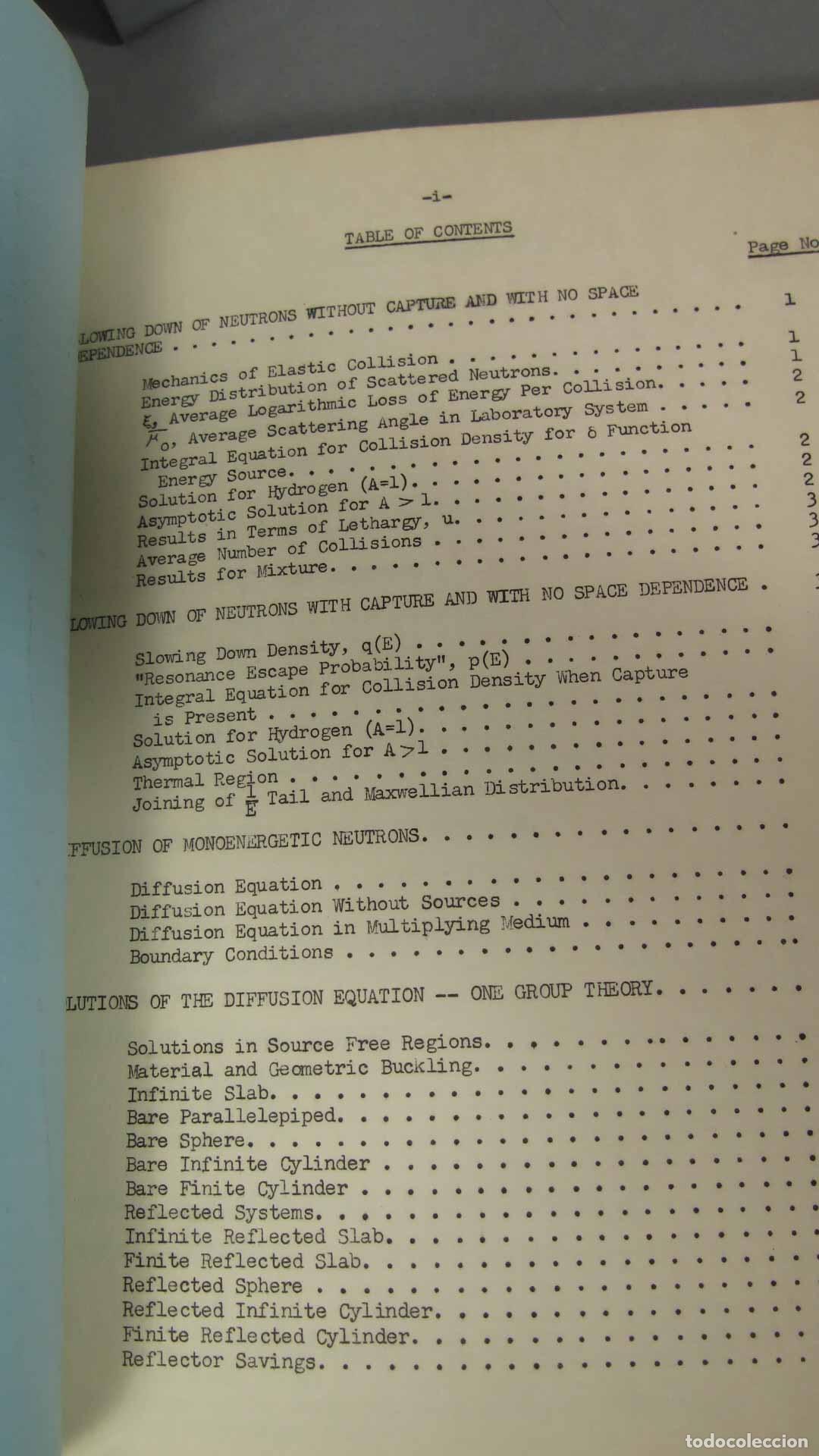 Libros de segunda mano de ciencias: REACTOR PHYSICS 2LECTURE NOTES. AVERY - Foto 2