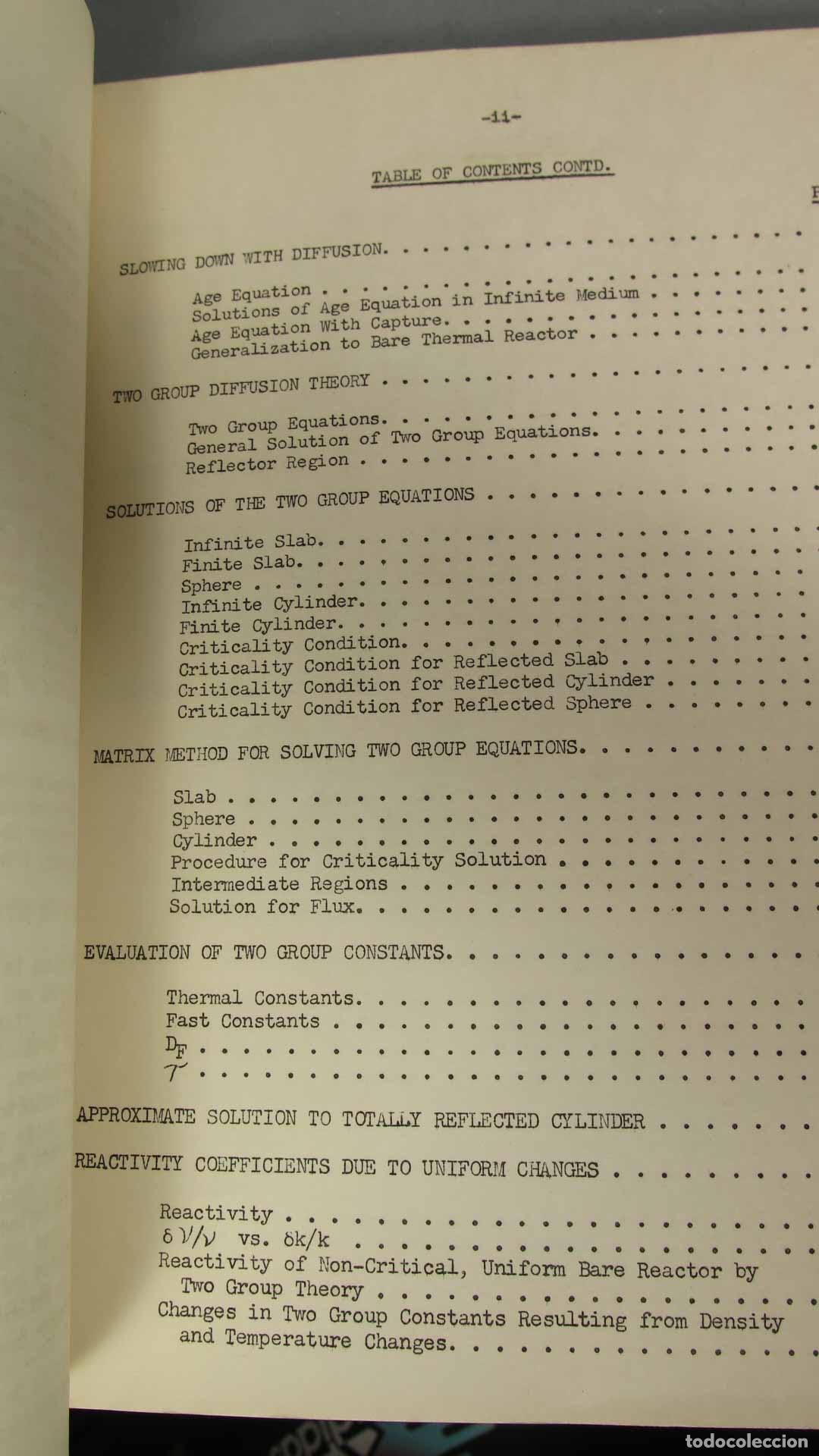 Libros de segunda mano de ciencias: REACTOR PHYSICS 2LECTURE NOTES. AVERY - Foto 3