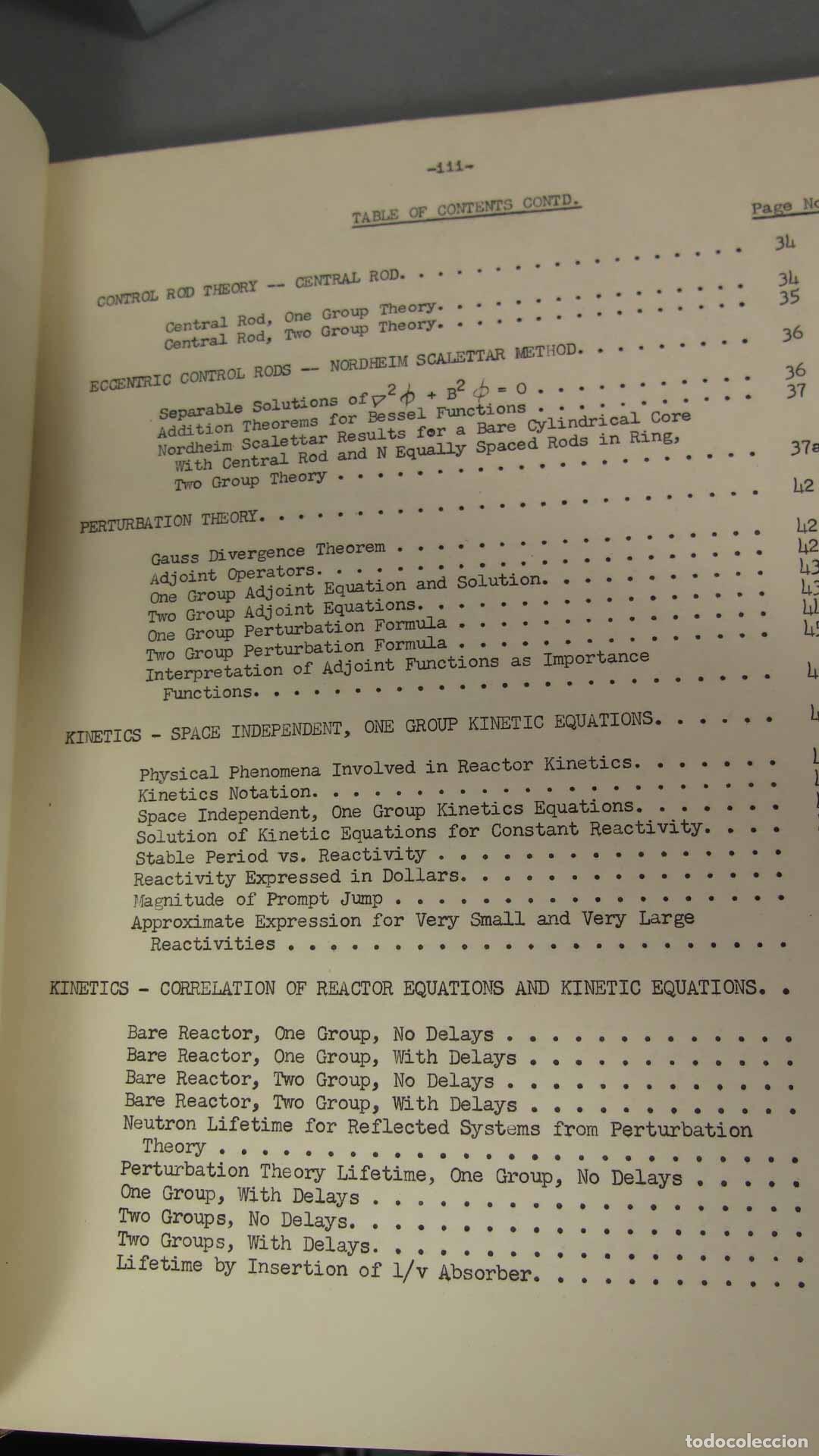 Libros de segunda mano de ciencias: REACTOR PHYSICS 2LECTURE NOTES. AVERY - Foto 4