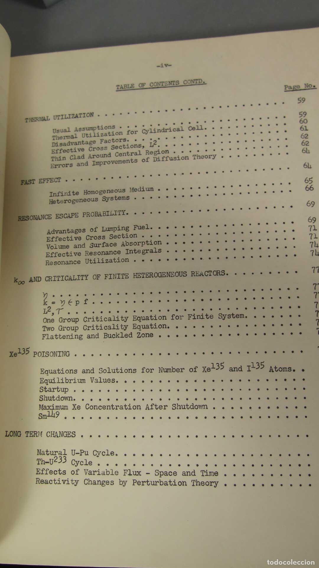 Libros de segunda mano de ciencias: REACTOR PHYSICS 2LECTURE NOTES. AVERY - Foto 5