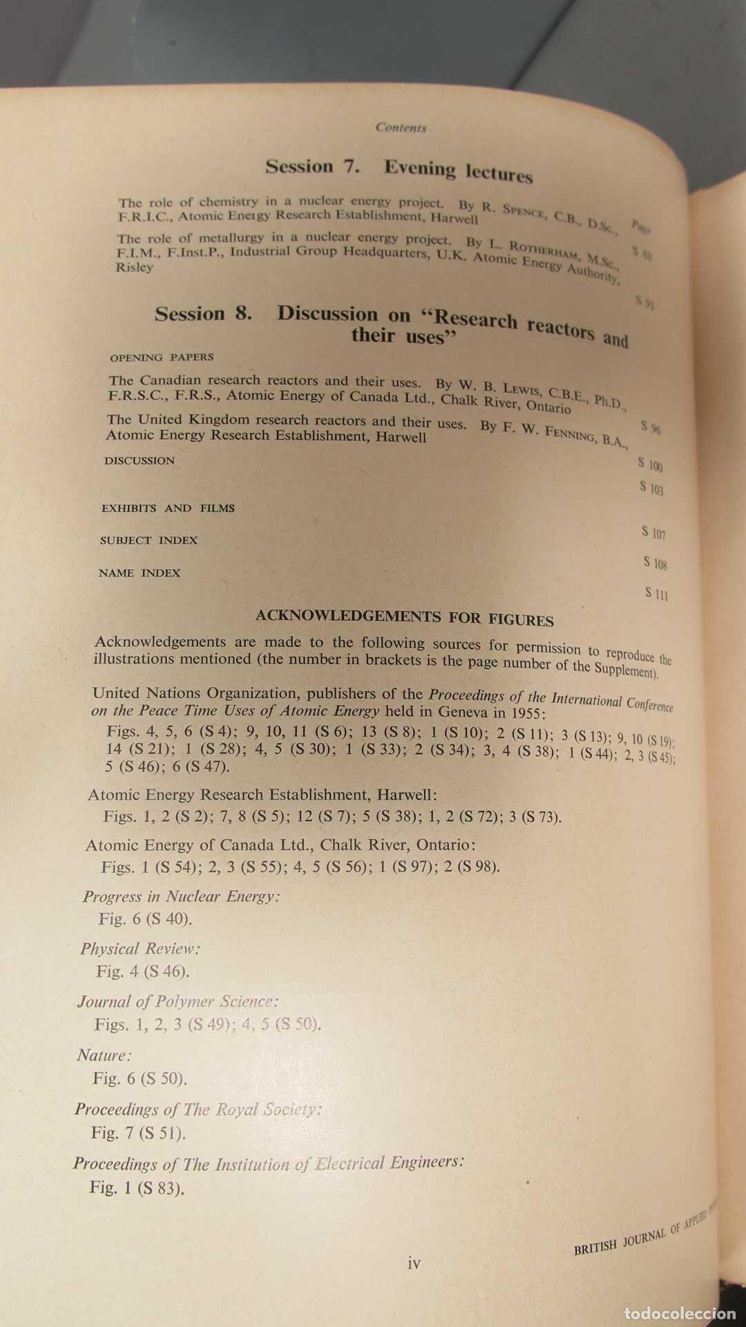 Libros de segunda mano de ciencias: THE PHYSICS OF NUCLEAR REACTORS. 1956. SUPPLEMENT . 5 - Foto 3