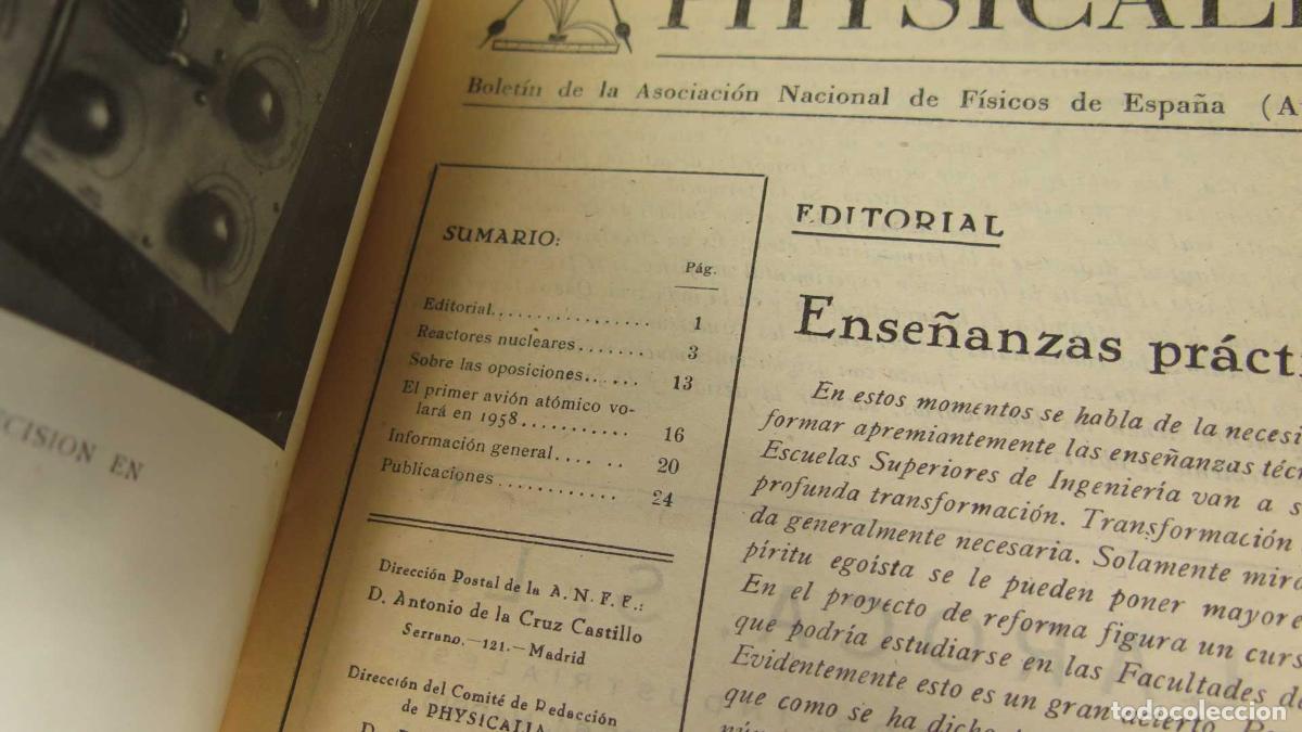 Libros de segunda mano de ciencias: physicalia. 25. 1957 - Foto 2