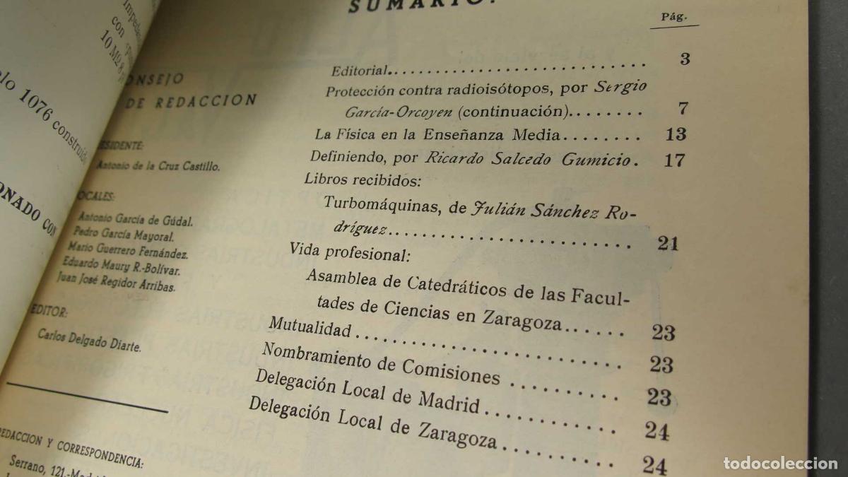 Libros de segunda mano de ciencias: physicalia. 41. 1963 - Foto 2