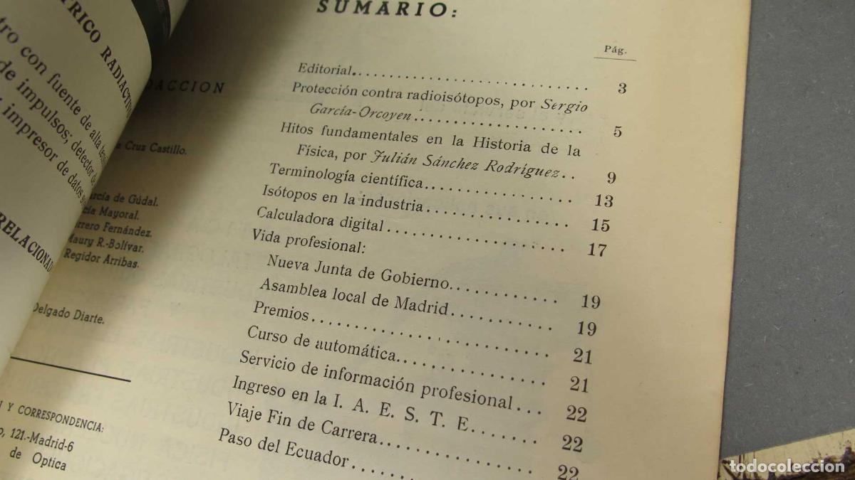 Libros de segunda mano de ciencias: physicalia. 39. 1962 - Foto 2