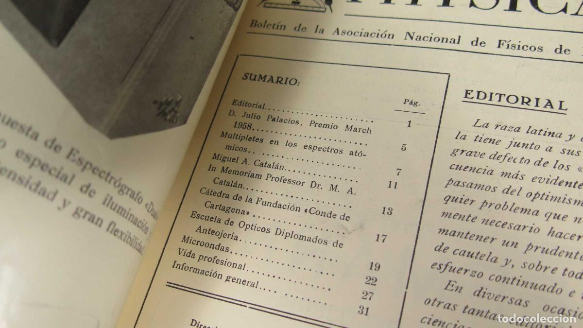 Libros de segunda mano de ciencias: physicalia. 28. 1958 - Foto 2