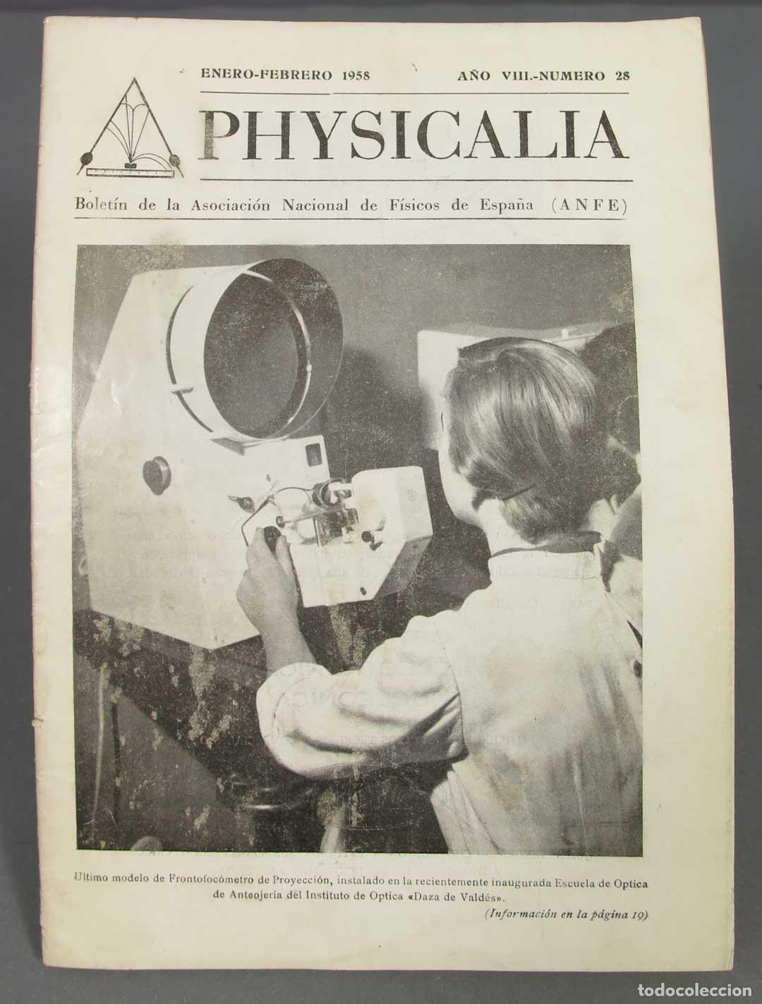 Libros de segunda mano de ciencias: physicalia. 28. 1958 - Foto 1