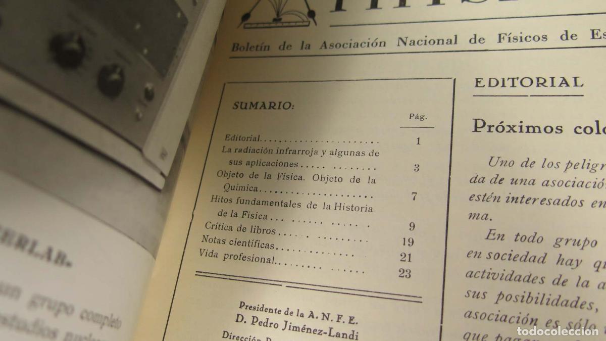 Libros de segunda mano de ciencias: physicalia. 35. 1959 - Foto 2