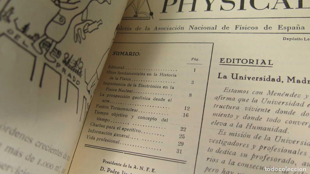 Libros de segunda mano de ciencias: physicalia. 30. 1958 - Foto 2