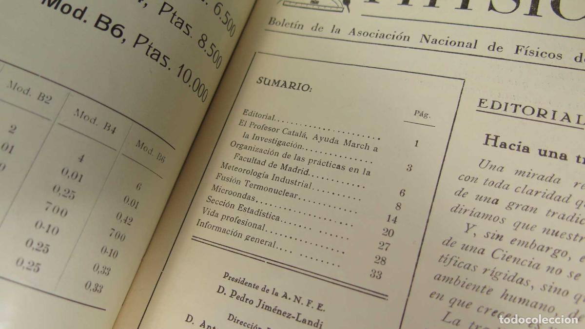 Libros de segunda mano de ciencias: physicalia. 29. 1958 - Foto 2