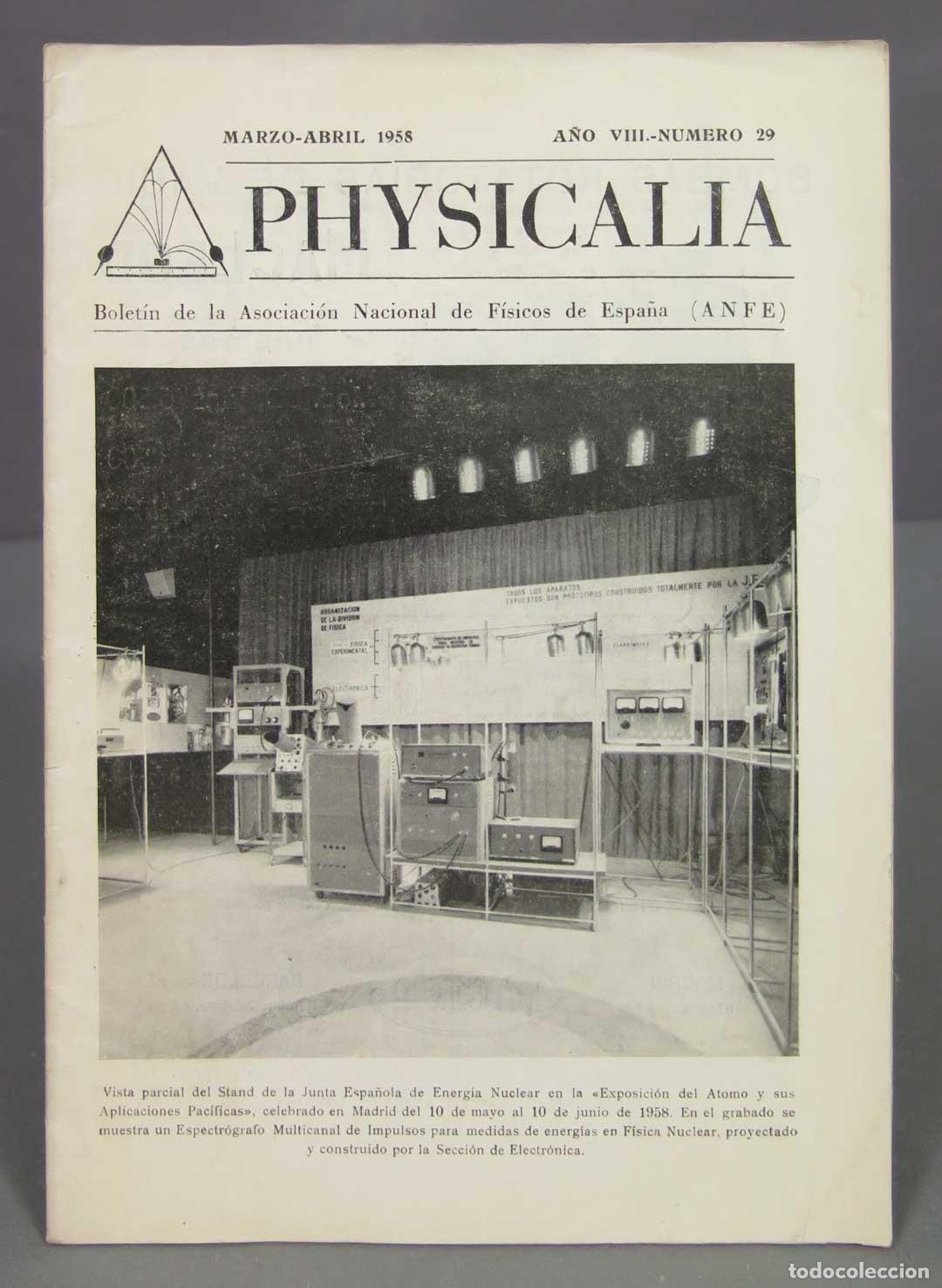 Libros de segunda mano de ciencias: physicalia. 29. 1958 - Foto 1