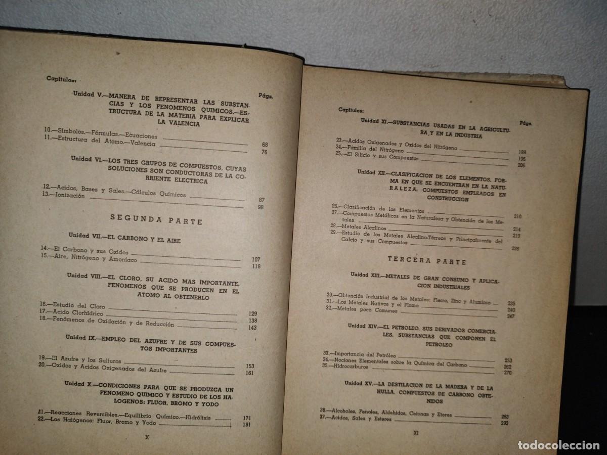 Libros de segunda mano de ciencias: 78- CURSO ELEMENTAL DE QU&Iacute;MICA - RAM&Oacute;N RODR&Iacute;GUEZ M. - 1951 - Foto 6